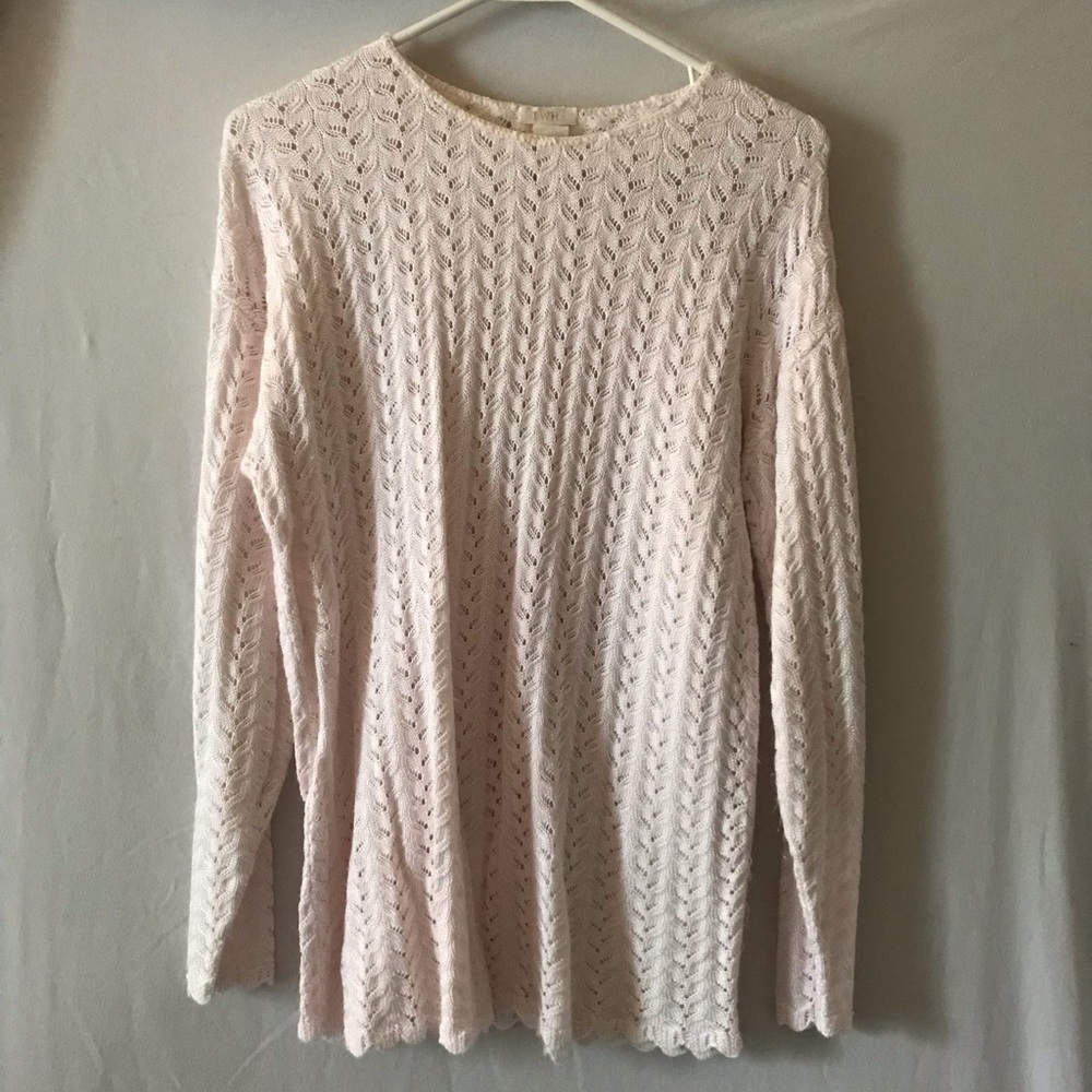 T.W.H Soft Pink Knitted Sweater